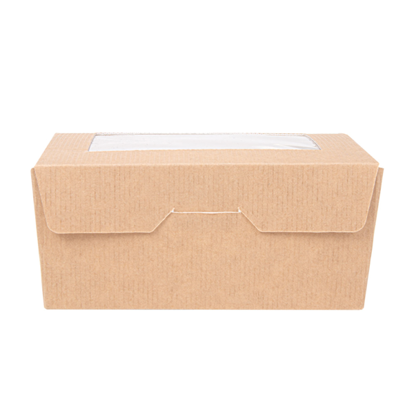 Garcia De Pou CAJAS CON VENTANA 'THEPACK' 500 ML 220 G/M2 + OPP 8 5x12x5 5 CM NATURAL CARTÓN ONDULADO NANO-MICRO (400 UNID.)