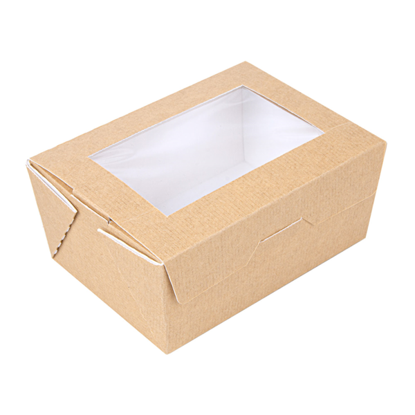 Garcia de pou CAJAS CON VENTANA 'THEPACK' 500 ML 220 G/M2 + OPP 8 5x12x5 5 CM NATURAL CARTÓN ONDULADO NANO-MICRO (400 UNID.)