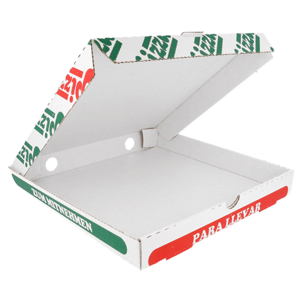 Garcia De Pou CAJAS DE PIZZA MICROCANAL 348 G/M2 24x24x3 CM BLANCO CARTÓN (100 UNID.)