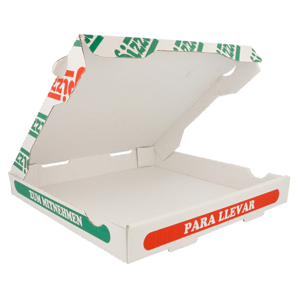 Garcia De Pou CAJAS DE PIZZA MICROCANAL 348 G/M2 26x26x3 5 CM BLANCO CARTÓN (100 UNID.)