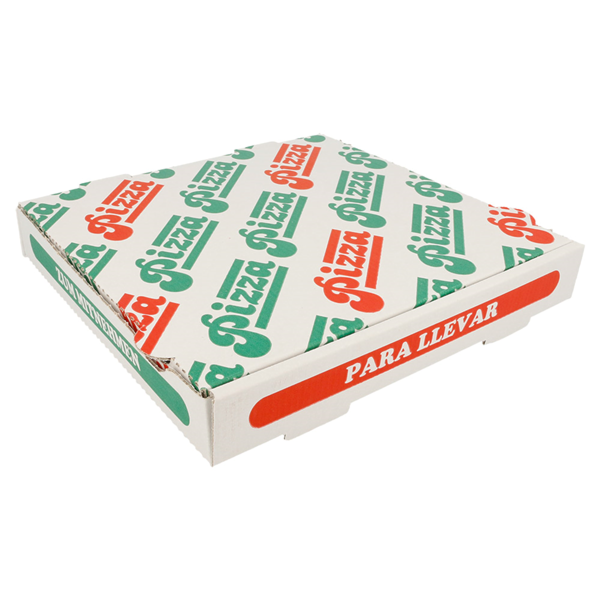 Garcia De Pou CAJAS DE PIZZA MICROCANAL 348 G/M2 26x26x4 CM BLANCO CARTÓN (100 UNID.)