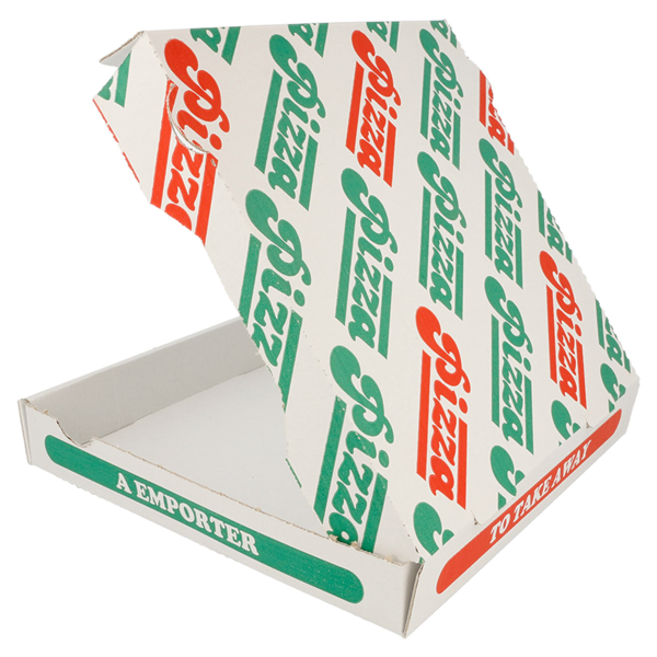 Garcia De Pou CAJAS DE PIZZA MICROCANAL 348 G/M2 26x26x4 CM BLANCO CARTÓN (100 UNID.)