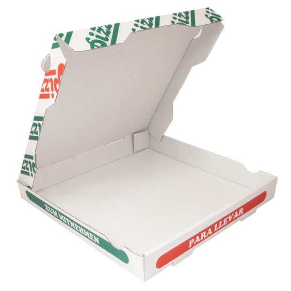 Garcia De Pou CAJAS DE PIZZA MICROCANAL 348 G/M2 29x29x4 CM BLANCO CARTÓN (100 UNID.)