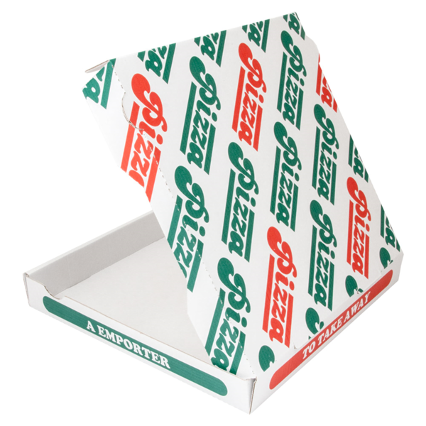 Garcia De Pou CAJAS DE PIZZA MICROCANAL 348 G/M2 29x29x4 CM BLANCO CARTÓN (100 UNID.)