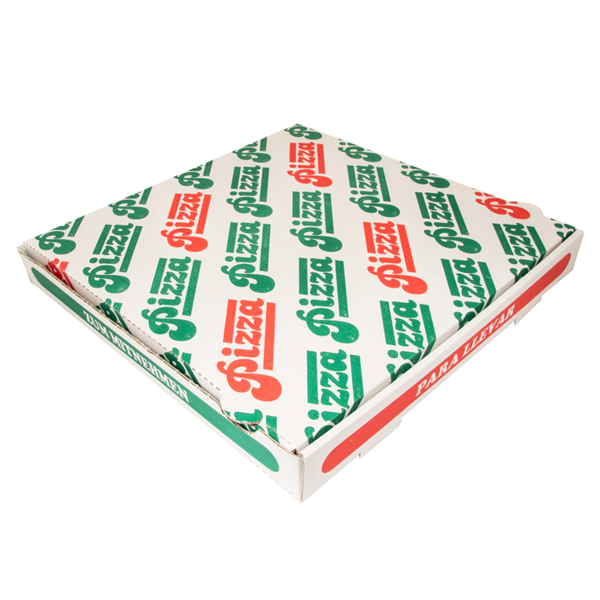 Garcia de pou CAJAS DE PIZZA MICROCANAL 348 G/M2 32x32x4 CM BLANCO CARTÓN (100 UNID.)