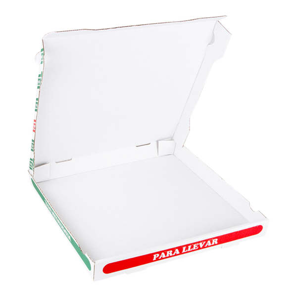 Garcia De Pou CAJAS DE PIZZA MICROCANAL 348 G/M2 36x36x4 CM BLANCO CARTÓN (100 UNID.)