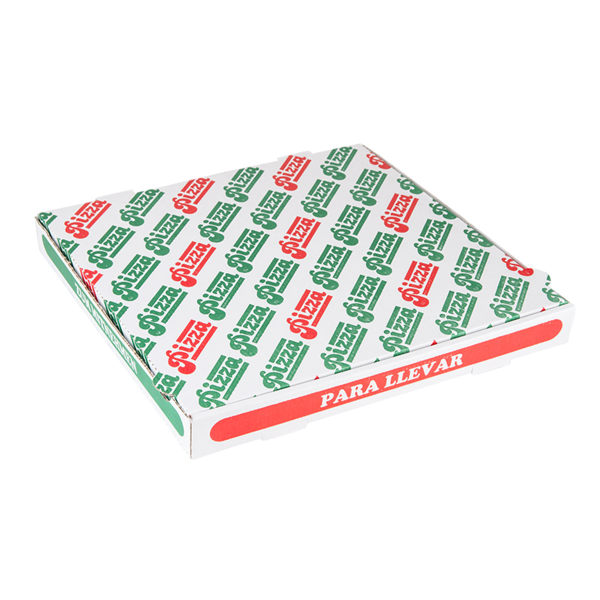 Garcia de pou CAJAS DE PIZZA MICROCANAL 348 G/M2 36x36x4 CM BLANCO CARTÓN (100 UNID.)