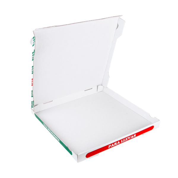 Garcia De Pou CAJAS DE PIZZA MICROCANAL 348 G/M2 40x40x3 5 CM BLANCO CARTÓN (100 UNID.)