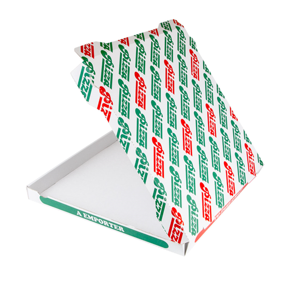 Garcia De Pou CAJAS DE PIZZA MICROCANAL 348 G/M2 40x40x3 5 CM BLANCO CARTÓN (100 UNID.)