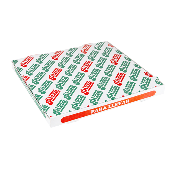 Garcia de pou CAJAS DE PIZZA MICROCANAL 348 G/M2 40x40x3 5 CM BLANCO CARTÓN (100 UNID.)