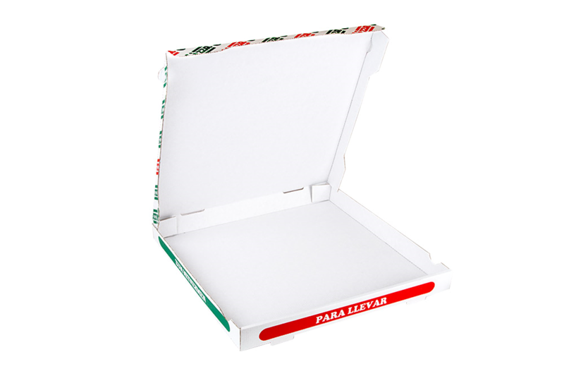 Garcia De Pou CAJAS DE PIZZA MICROCANAL 348 G/M2 40x40x4 CM BLANCO CARTÓN (100 UNID.)