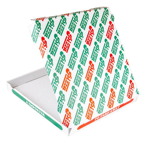 Garcia De Pou CAJAS DE PIZZA MICROCANAL 348 G/M2 40x40x4 CM BLANCO CARTÓN (100 UNID.)