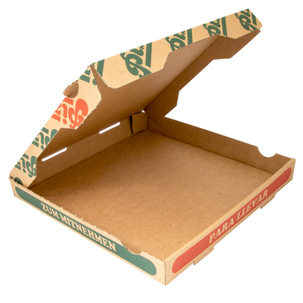 Garcia De Pou CAJAS DE PIZZA MICROCANAL 350 G/M2 29x29x3 5 CM NATURAL CARTÓN (100 UNID.)