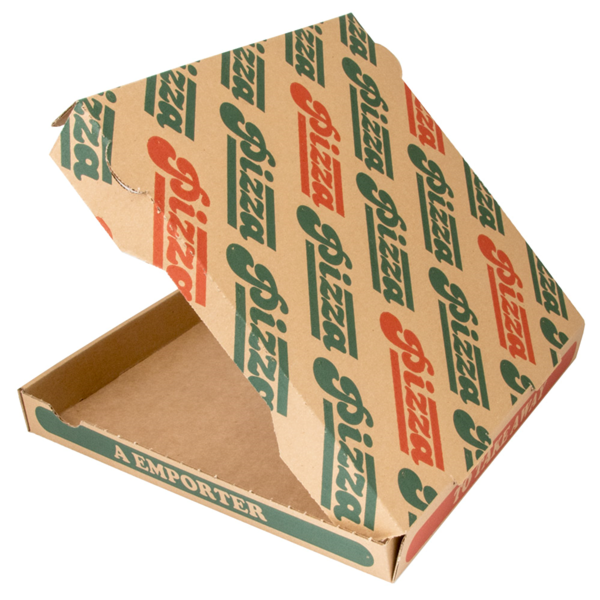 Garcia De Pou CAJAS DE PIZZA MICROCANAL 350 G/M2 29x29x3 5 CM NATURAL CARTÓN (100 UNID.)