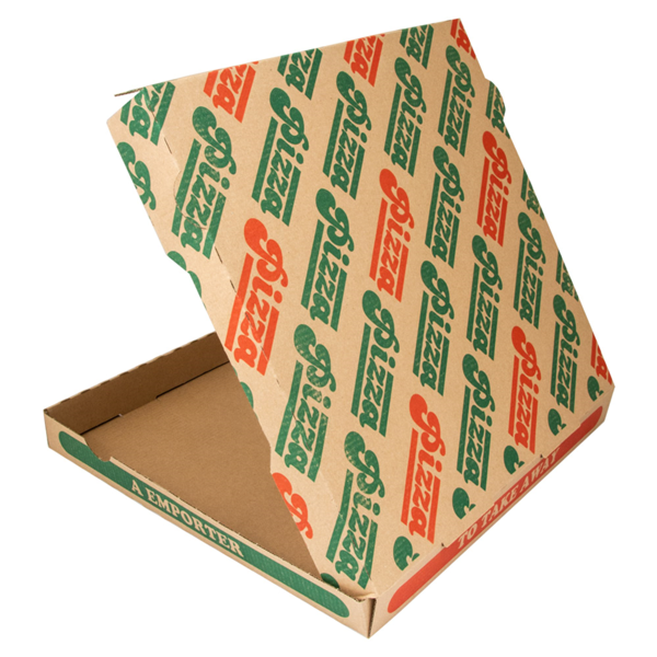 Garcia De Pou CAJAS DE PIZZA MICROCANAL 350 G/M2 32x32x3 5 CM NATURAL CARTÓN (100 UNID.)