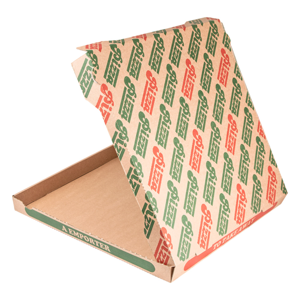Garcia De Pou CAJAS DE PIZZA MICROCANAL 350 G/M2 40x40x3 5 CM NATURAL CARTÓN (100 UNID.)