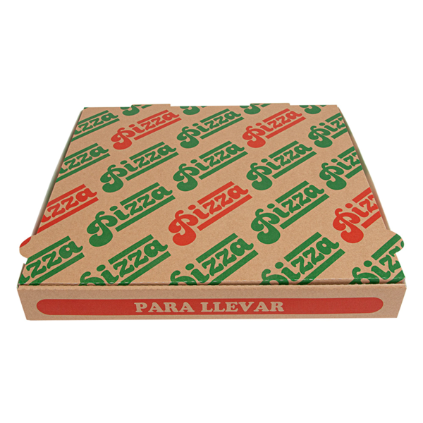 Garcia De Pou CAJAS DE PIZZA 'THEPACK' 330 G/M2 32x32x3 8 CM NATURAL CARTÓN ONDULADO MICROCANAL (100 UNID.)