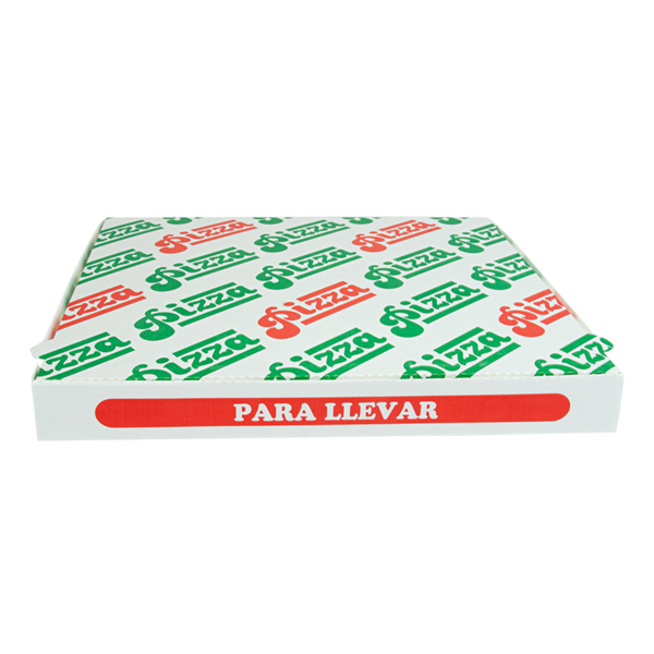 Garcia De Pou CAJAS DE PIZZA 'THEPACK' 330 G/M2 36x36x4 CM BLANCO CARTÓN ONDULADO MICROCANAL (100 UNID.)