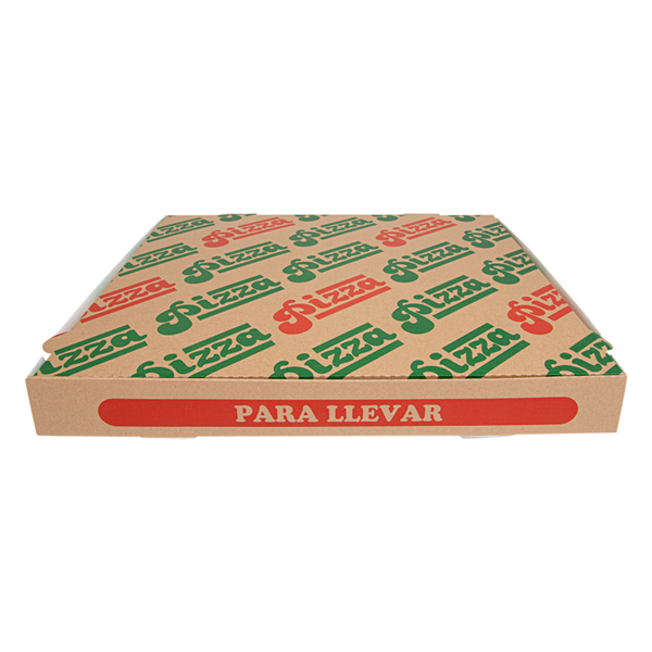 Garcia De Pou CAJAS DE PIZZA 'THEPACK' 330 G/M2 36x36x4 CM NATURAL CARTÓN ONDULADO MICROCANAL (100 UNID.)