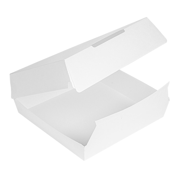 Garcia De Pou CAJAS "LARGE LUNCH BOX" 'THEPACK' 240 G/M2 23 5x24x8 7 CM BLANCO CARTÓN ONDULADO NANO-MICRO (150 UNID.)