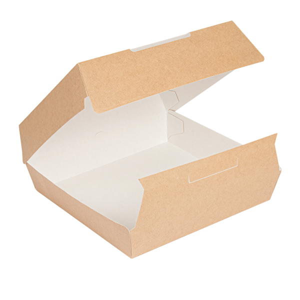 Garcia De Pou CAJAS "LARGE LUNCH BOX" 'THEPACK' 250 G/M2 23 5x24x8 7 CM NATURAL CARTÓN ONDULADO NANO-MICRO (150 UNID.)
