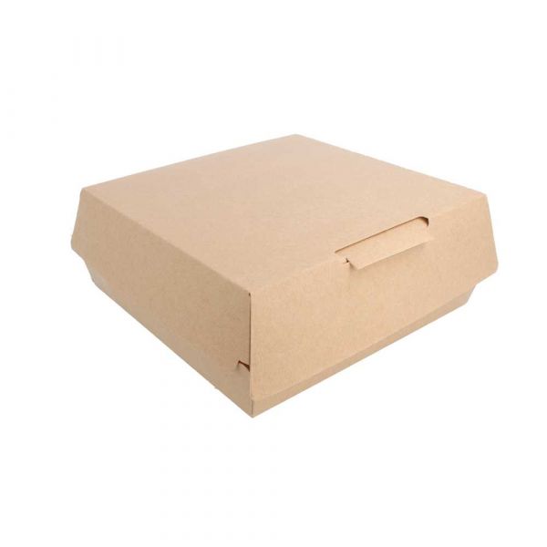 Garcia de pou CAJAS "LARGE LUNCH BOX" 'THEPACK' 250 G/M2 23 5x24x8 7 CM NATURAL CARTÓN ONDULADO NANO-MICRO (150 UNID.)