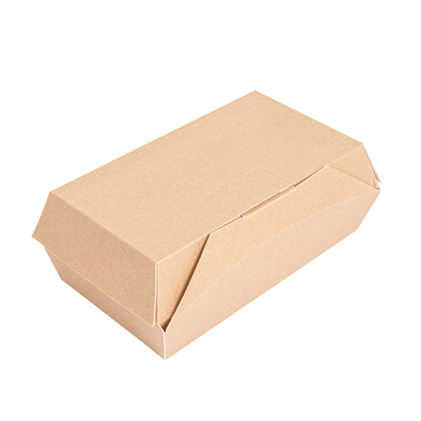 Garcia de pou CAJAS "LUNCH BOX" PAPERLOCK 'THEPACK' 220 G/M2 19 5x12 5x7 CM NATURAL CARTÓN ONDULADO NANO-MICRO (300 UNID.)