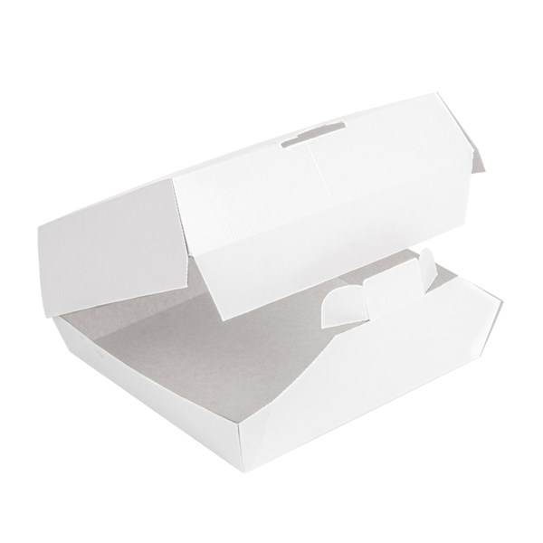 Garcia De Pou CAJAS "LUNCH BOX" PAPERLOCK 'THEPACK' 220 G/M2 21x20 5x8 CM BLANCO CARTÓN ONDULADO NANO-MICRO (300 UNID.)