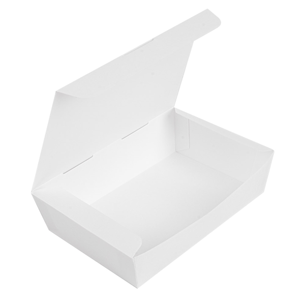 Garcia De Pou CAJAS "LUNCH BOX" TAPA 'THEPACK' 1000 ML (32 Oz) 230 G/M2 20 5x14 6x5 CM BLANCO CARTÓN ONDULADO NANO-MICRO (360 UNID.)