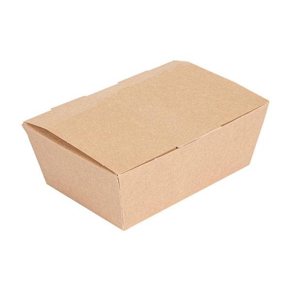 Garcia De Pou CAJAS "LUNCH BOX" TAPA 'THEPACK' 500 ML (16 Oz) 220 G/M2 14x9 7x5 CM NATURAL CARTÓN ONDULADO NANO-MICRO (480 UNID.)