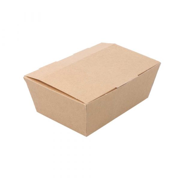 Garcia de pou CAJAS "LUNCH BOX" TAPA 'THEPACK' 500 ML (16 oz) 220 G/M2 14x9 7x5 CM NATURAL CARTÓN ONDULADO NANO-MICRO (480 UNID.)