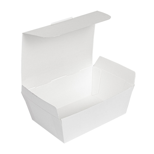 Garcia De Pou CAJAS "LUNCH BOX" TAPA 'THEPACK' 500 ML (16 Oz) 230 G/M2 14x9 7x5 CM BLANCO CARTÓN ONDULADO NANO-MICRO (480 UNID.)