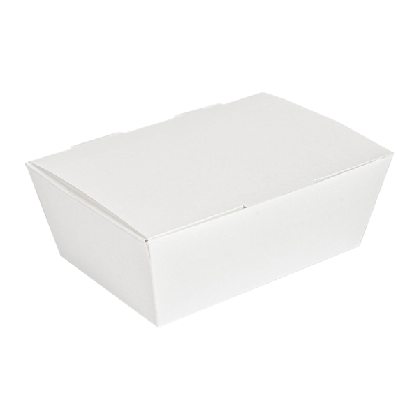 Garcia de pou CAJAS "LUNCH BOX" TAPA 'THEPACK' 500 ML (16 oz) 230 G/M2 14x9 7x5 CM BLANCO CARTÓN ONDULADO NANO-MICRO (480 UNID.)