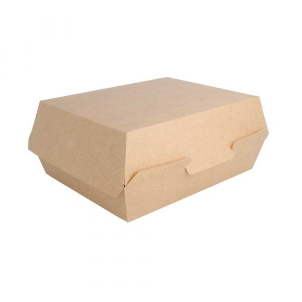 Garcia de pou CAJAS "LUNCH BOX" 'THEPACK' 220 G/M2 22 5x17x8 5 CM NATURAL CARTÓN ONDULADO NANO-MICRO (300 UNID.)