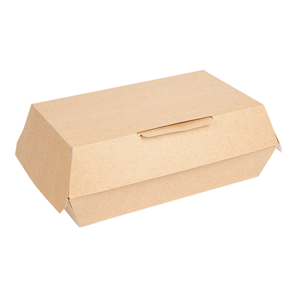 Garcia De Pou CAJAS "LUNCH BOX" 'THEPACK' 220 G/M2 22x13x7 5 CM NATURAL CARTÓN ONDULADO NANO-MICRO (300 UNID.)