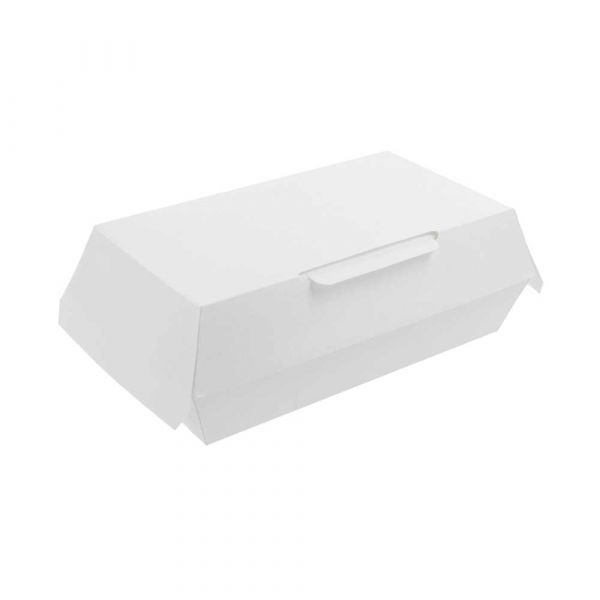 Garcia de pou CAJAS "LUNCH BOX" 'THEPACK' 230 G/M2 19 5x11 5x6 5 CM BLANCO CARTÓN ONDULADO NANO-MICRO (300 UNID.)