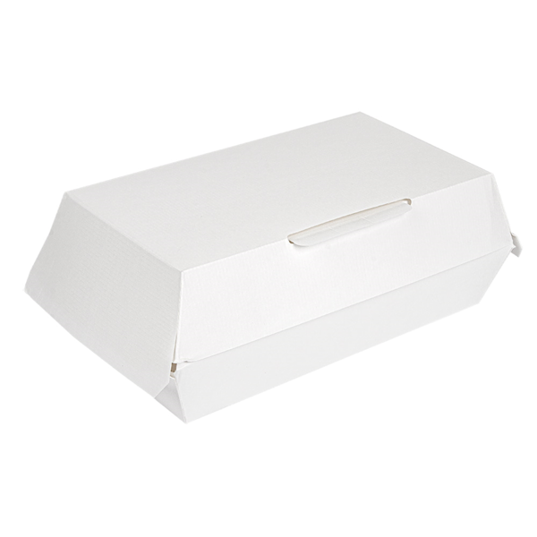 Garcia de pou CAJAS "LUNCH BOX" 'THEPACK' 230 G/M2 22x13x7 5 CM BLANCO CARTÓN ONDULADO NANO-MICRO (300 UNID.)