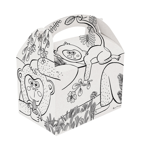 Garcia De Pou CAJAS MENU INFANTIL PARA COLOREAR 320 G/M2 15 50x10 50x17 50 CM BLANCO CARTONCILLO (300 UNID.)