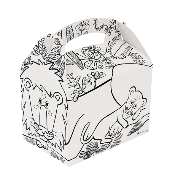 Garcia De Pou CAJAS MENU INFANTIL PARA COLOREAR 320 G/M2 15 50x10 50x17 50 CM BLANCO CARTONCILLO (300 UNID.)