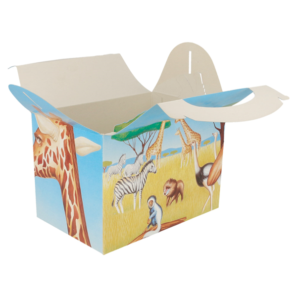 Garcia De Pou CAJAS MENU INFANTIL "SABANA" 320 G/M2 15 50x10 50x17 50 CM CUATRICROMÍA CARTONCILLO (300 UNID.)