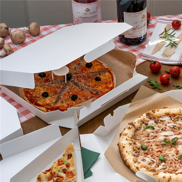 Garcia De Pou CAJAS OCTOGONALES 'THEPACK' 330 G/M2 29x29x3 8 CM BLANCO CARTÓN ONDULADO MICROCANAL (100 UNID.)