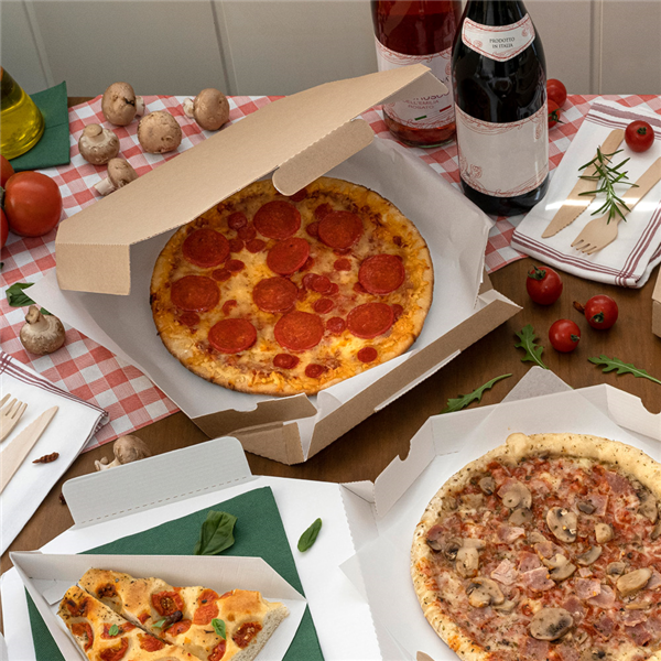 Garcia De Pou CAJAS OCTOGONALES 'THEPACK' 330 G/M2 29x29x3 8 CM NATURAL CARTÓN ONDULADO MICROCANAL (100 UNID.)