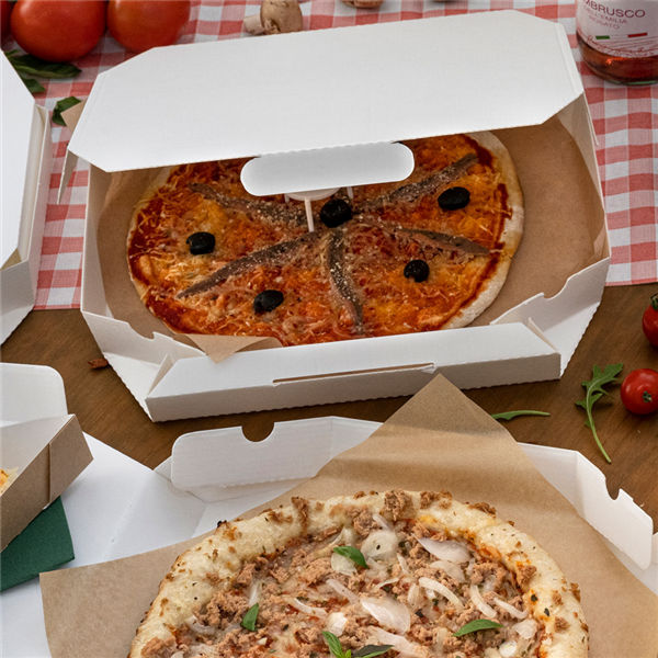 Garcia De Pou CAJAS OCTOGONALES 'THEPACK' 330 G/M2 32x32x3 8 CM BLANCO CARTÓN ONDULADO MICROCANAL (100 UNID.)