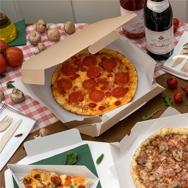 Garcia De Pou CAJAS OCTOGONALES 'THEPACK' 330 G/M2 32x32x3 8 CM NATURAL CARTÓN ONDULADO MICROCANAL (100 UNID.)