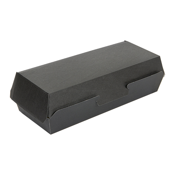 Garcia De Pou CAJAS "PANINI" 'THEPACK' 230 G/M2 26 5x12 2x7 CM NEGRO CARTÓN ONDULADO NANO-MICRO (300 UNID.)