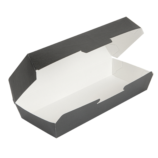 Garcia De Pou CAJAS "PANINI" 'THEPACK' 230 G/M2 26 5x12 2x7 CM NEGRO CARTÓN ONDULADO NANO-MICRO (300 UNID.)
