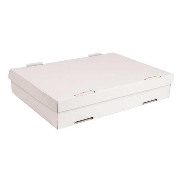 Garcia de pou CAJAS PASTA 348 G/M2 40x30x8 CM BLANCO CARTÓN (50 UNID.)