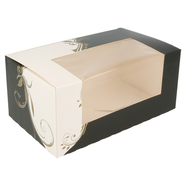 Garcia De Pou CAJAS PASTELERÍA CON VENTANA 'THEPACK CLASSIC' 250 G/M2 18x11x8 CM BLANCO CARTÓN ONDULADO NANO-MICRO (400 UNID.)