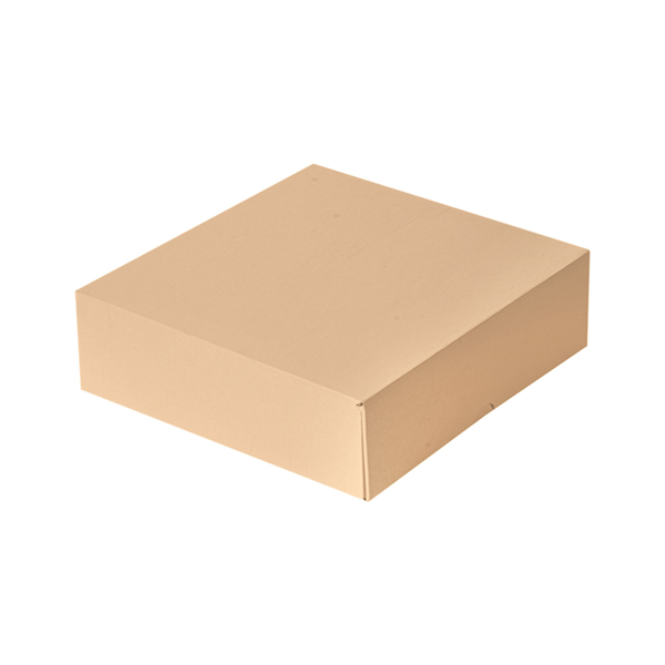 Garcia de pou CAJAS PASTELERÍA SIN VENTANA 'THEPACK' 240 G/M2 23x23x7 5 CM NATURAL CARTÓN ONDULADO NANO-MICRO (200 UNID.)
