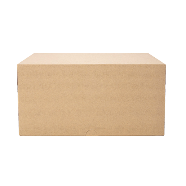 Garcia De Pou CAJAS PASTELERÍA SIN VENTANA 'THEPACK' 240 G/M2 24x24x12 CM NATURAL CARTÓN ONDULADO NANO-MICRO (100 UNID.)